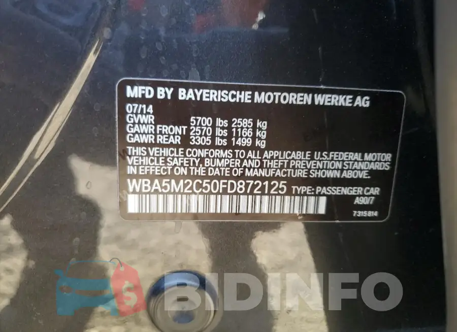 WBA5M2C50FD872125 Photo# 12