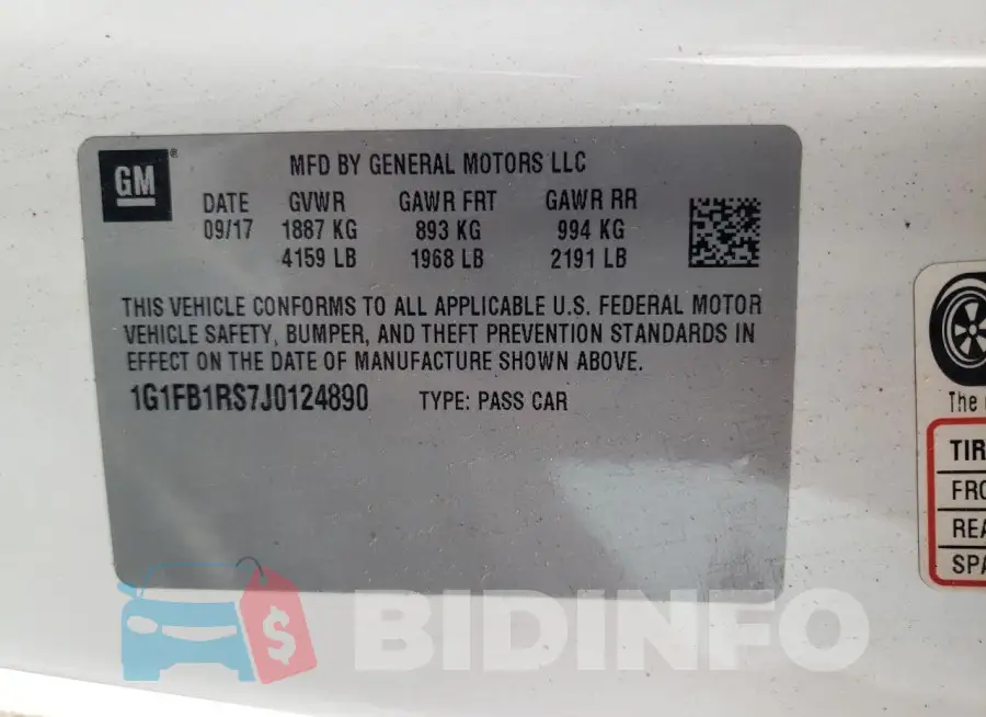 1G1FB1RS7J0124890 Photo# 11
