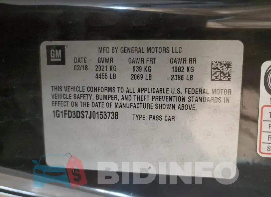 1G1FD3DS7J0153738 Photo# 12