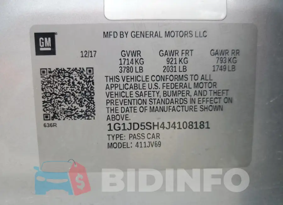 1G1JD5SH4J4108181 Photo# 12