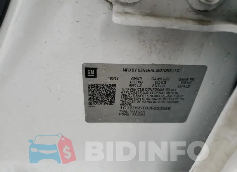1G1ZD5ST0JF233528 Photo# 12