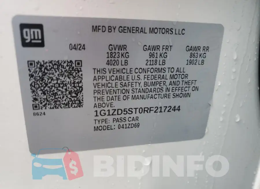 1G1ZD5ST0RF217244 Photo# 12