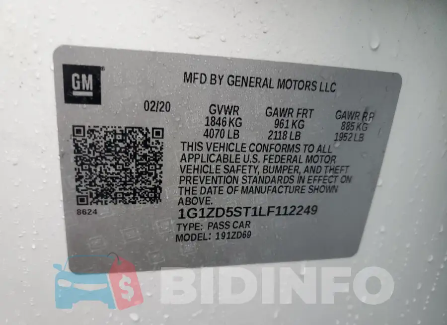 1G1ZD5ST1LF112249 Photo# 12
