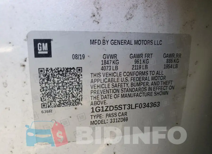 1G1ZD5ST3LF034363 Photo# 13