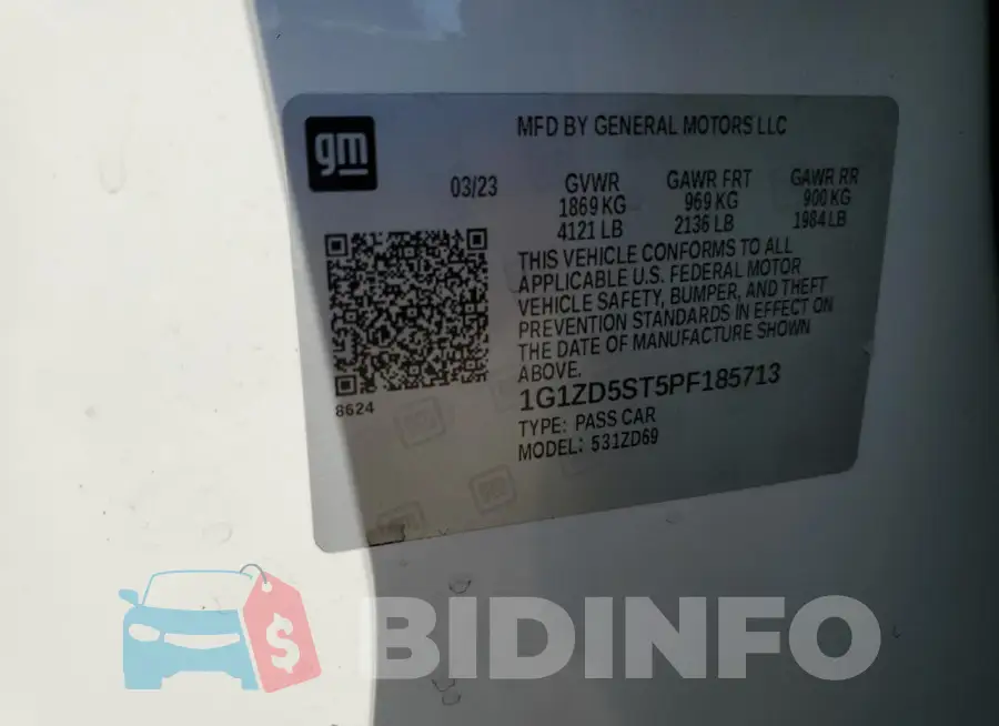 1G1ZD5ST5PF185713 Photo# 12