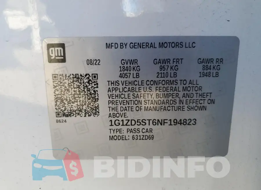 1G1ZD5ST6NF194823 Photo# 12