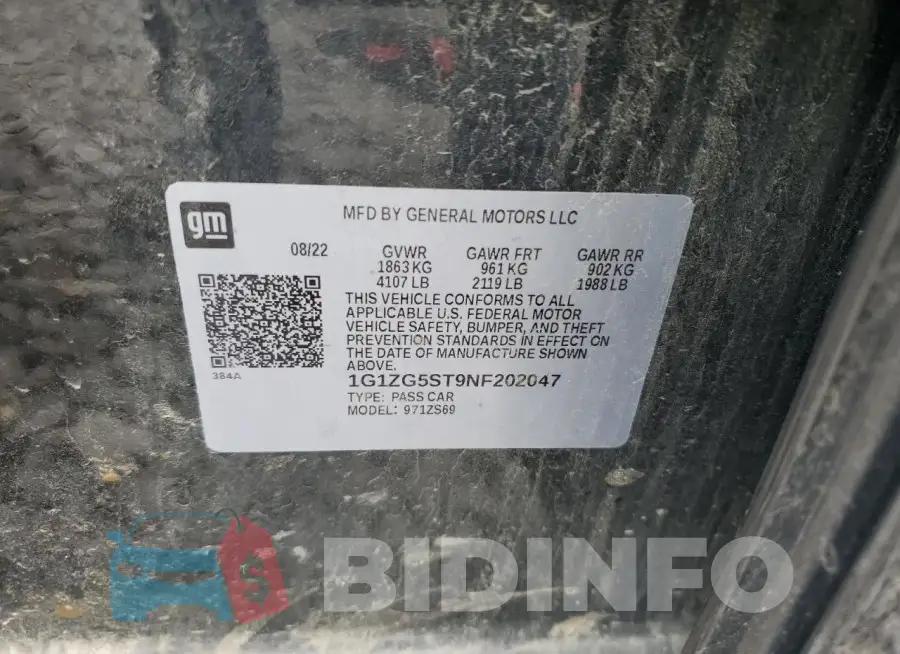1G1ZG5ST9NF202047 Photo# 12