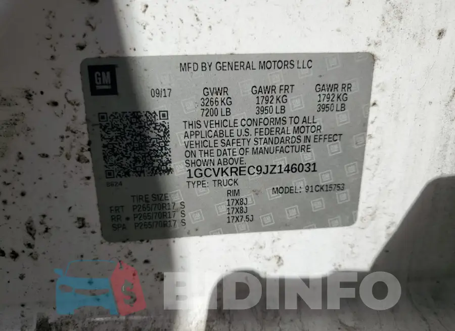 1GCVKREC9JZ146031 Photo# 12