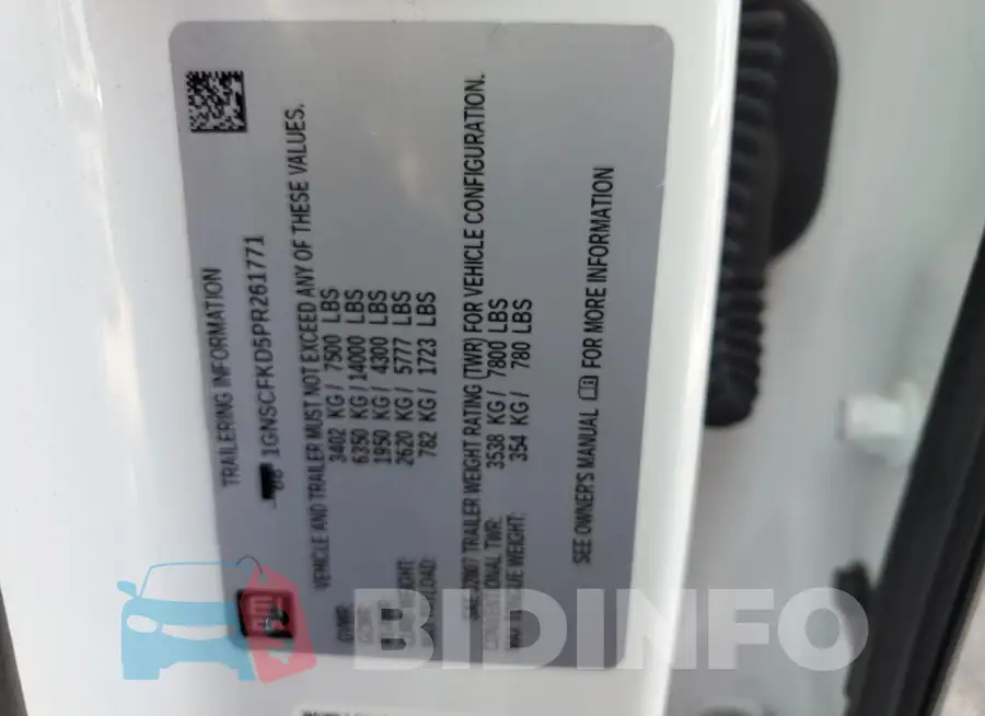 1GNSCFKD5PR261771 Photo# 14