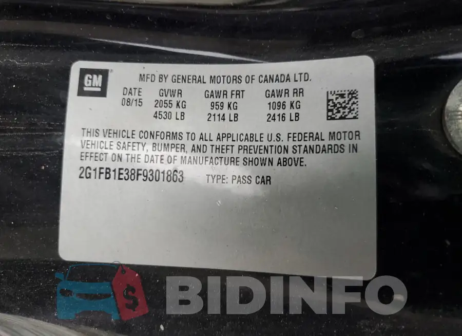 2G1FB1E38F9301863 Photo# 13