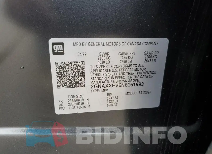 2GNAXXEV6N6151993 Photo# 13