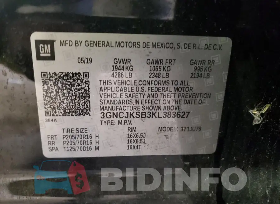 3GNCJKSB3KL383627 Photo# 12