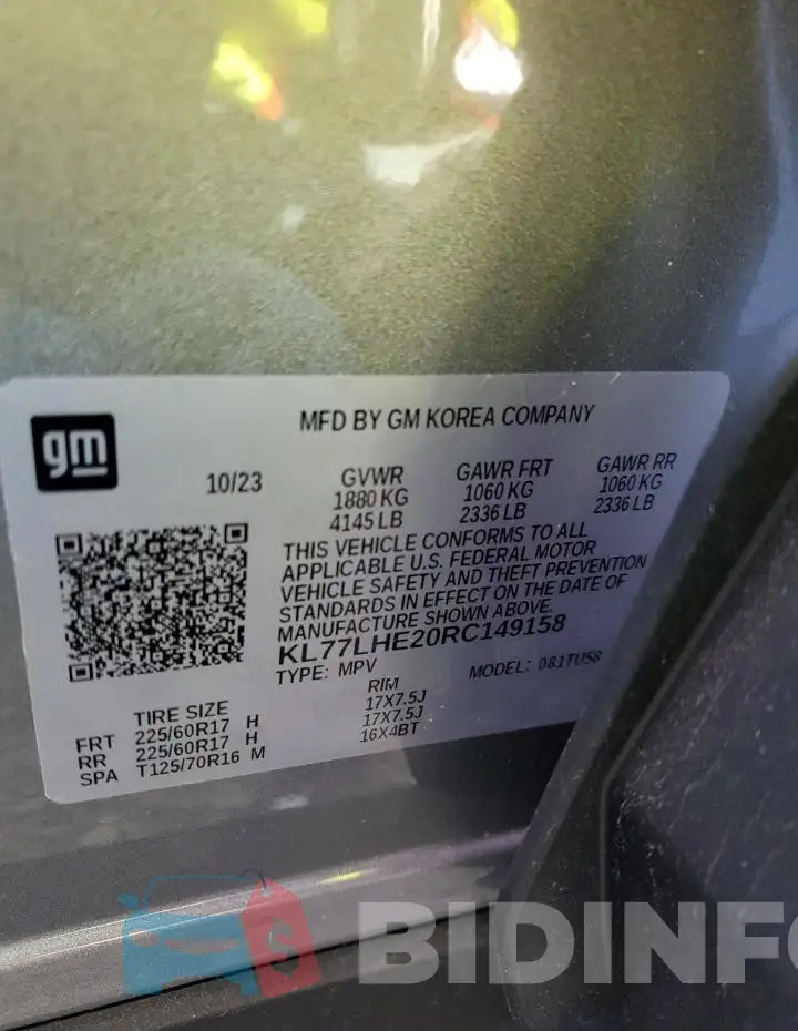 KL77LHE20RC149158 Photo# 14
