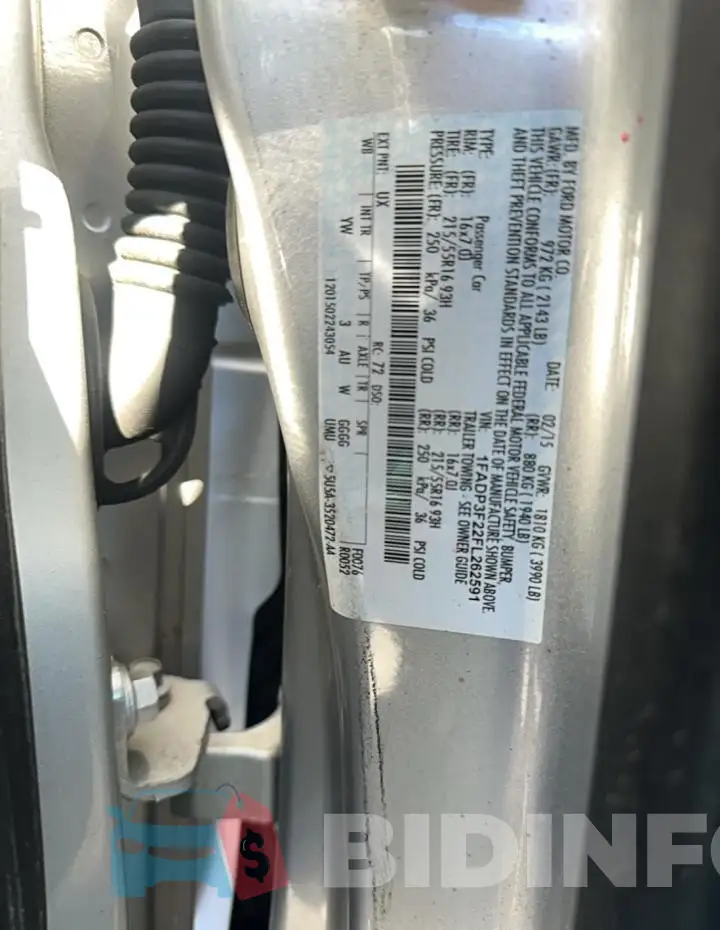 1FADP3F22FL262591 Photo# 13