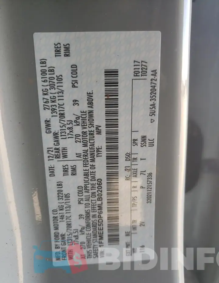 1FMEE5DP6MLB02060 Photo# 14