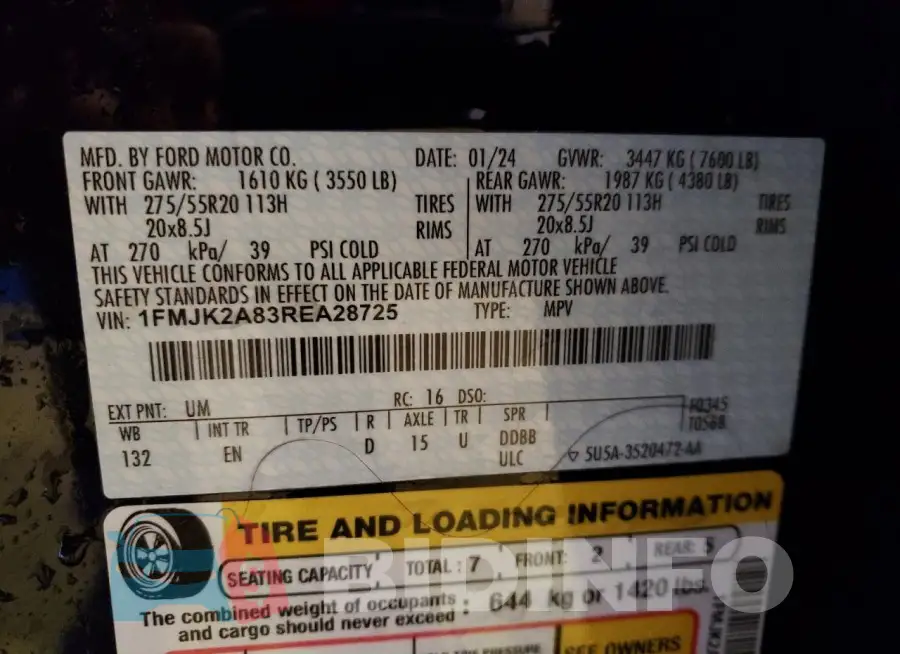 1FMJK2A83REA28725 Photo# 13