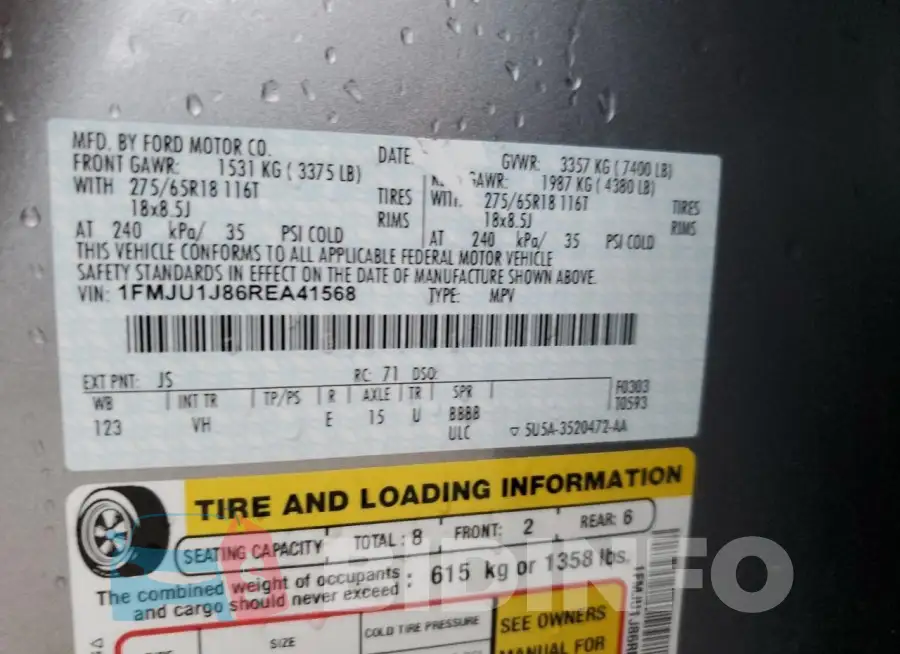 1FMJU1J86REA41568 Photo# 14