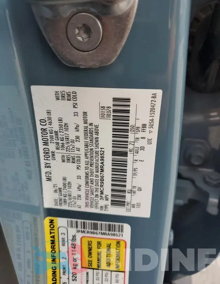 3FMCR9B67MRA98521 Photo# 13