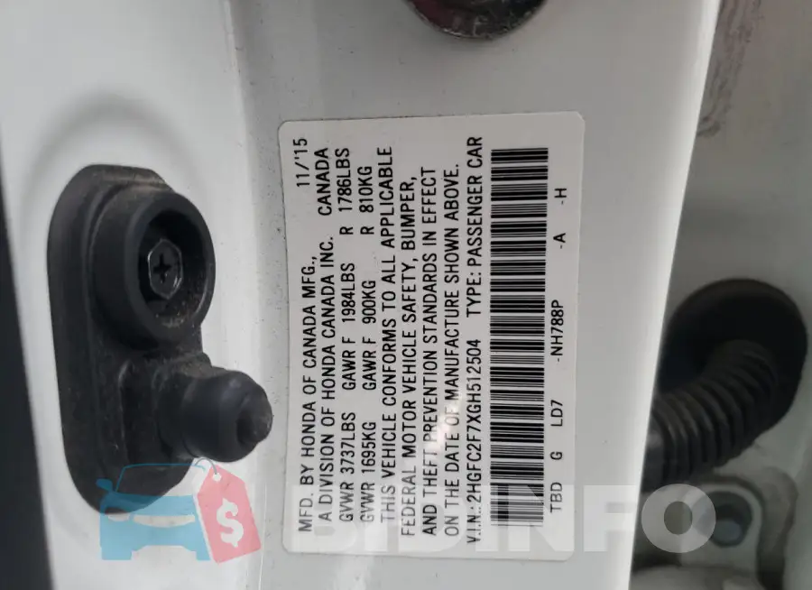 2HGFC2F7XGH512504 Photo# 12