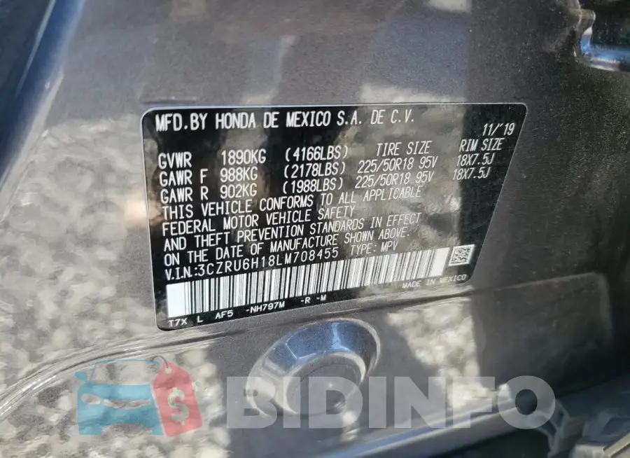 3CZRU6H18LM708455 Photo# 13