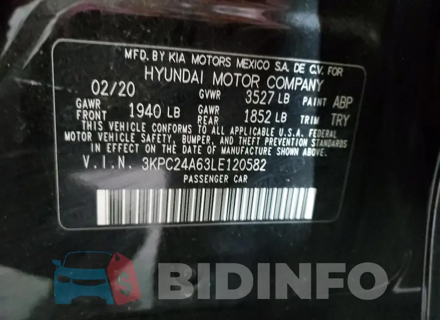 3KPC24A63LE120582 Photo# 12