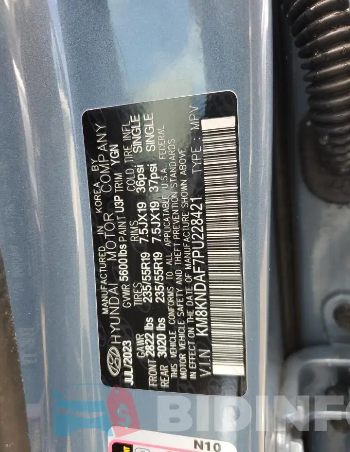KM8KNDAF7PU228421 Photo# 13