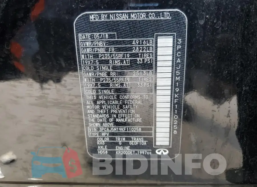 3PCAJ5M19KF110258 Photo# 14