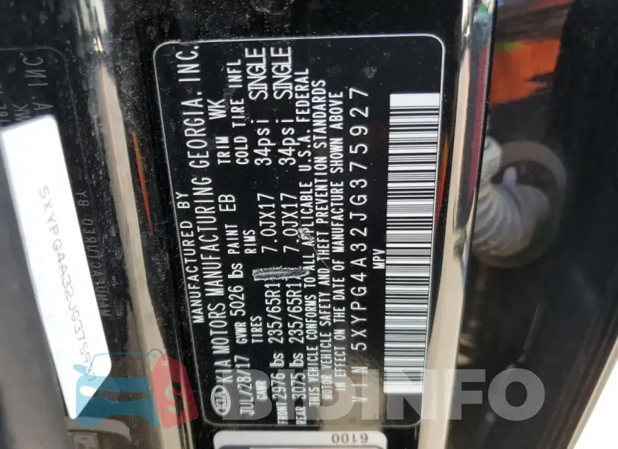 5XYPG4A32JG375927 Photo# 13