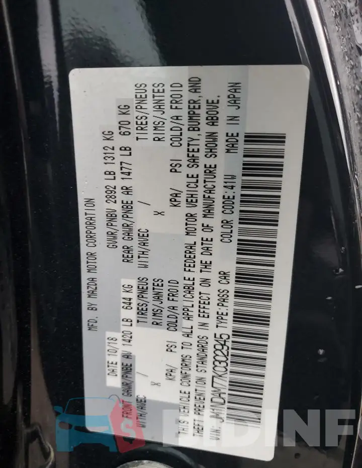 JM1NDAM77K0302945 Photo# 12