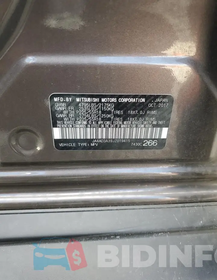 JA4AD3A39JZ019415 Photo# 13