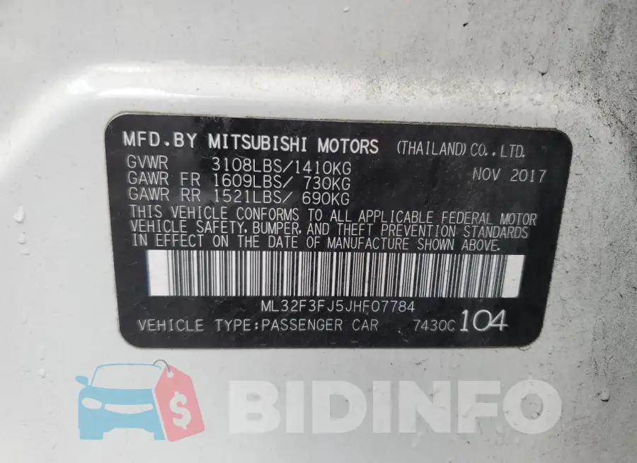 ML32F3FJ5JHF07784 Photo# 12