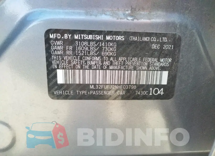 ML32FUFJ2NHF03798 Photo# 12