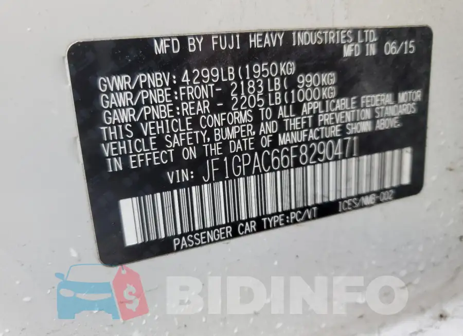 JF1GPAC66F8290471 Photo# 14