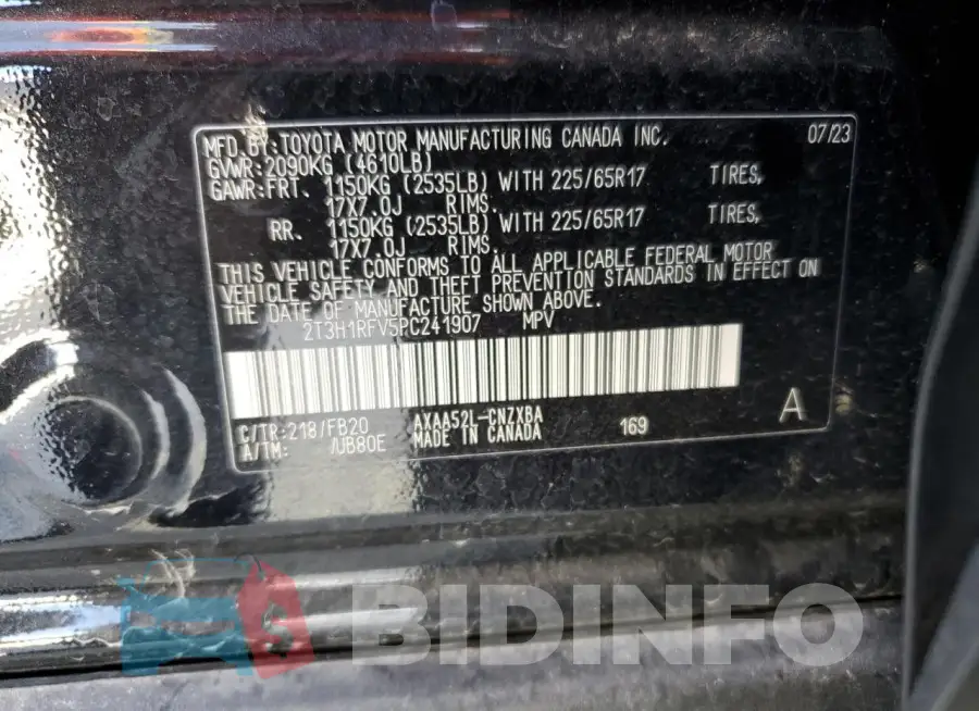 2T3H1RFV5PC241907 Photo# 14
