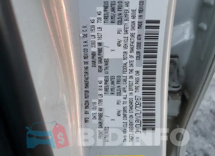 3MYDLBYV7LY709167 Photo# 12