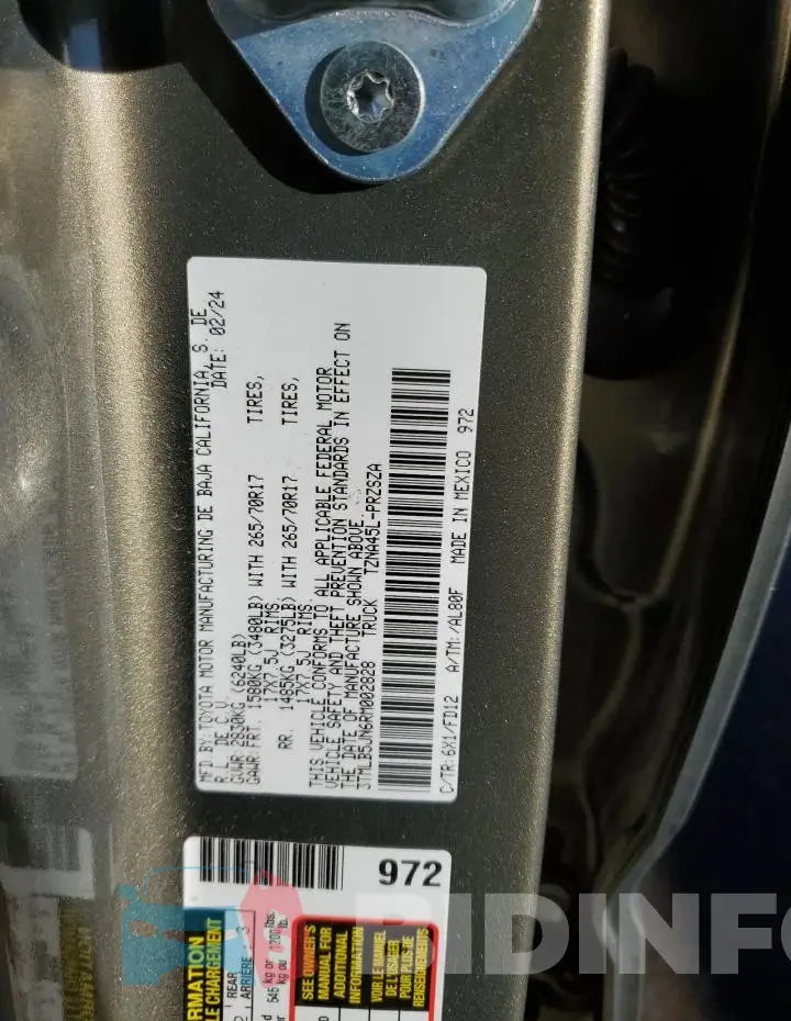 3TMLB5JN6RM002828 Photo# 13