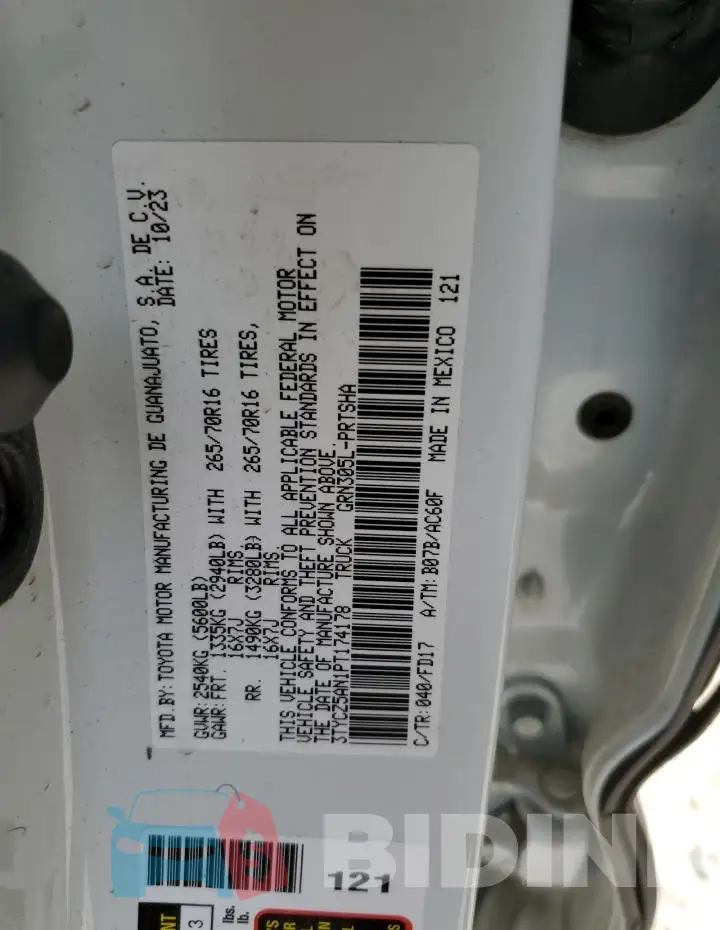3TYCZ5AN1PT174178 Photo# 13