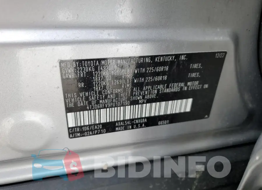 4T3D6RFV9PU107190 Photo# 14