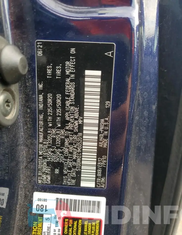 5TDDRKEC1MS052018 Photo# 13