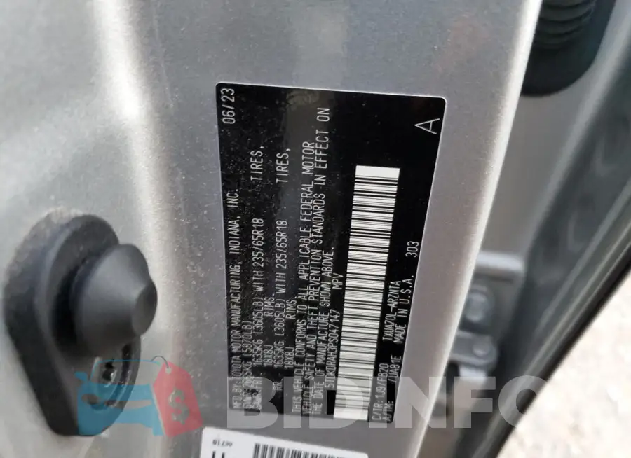 5TDKDRAH3PS047147 Photo# 14