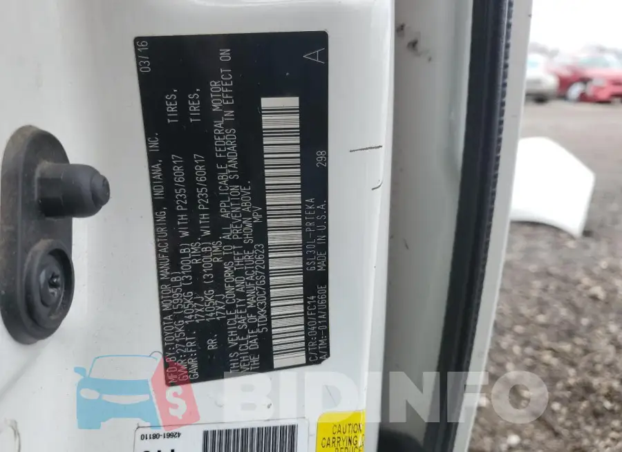 5TDKK3DC7GS720623 Photo# 14