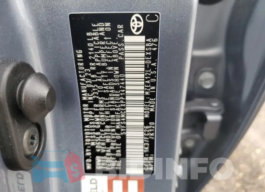 5YFS4MCEXPP147440 Photo# 12