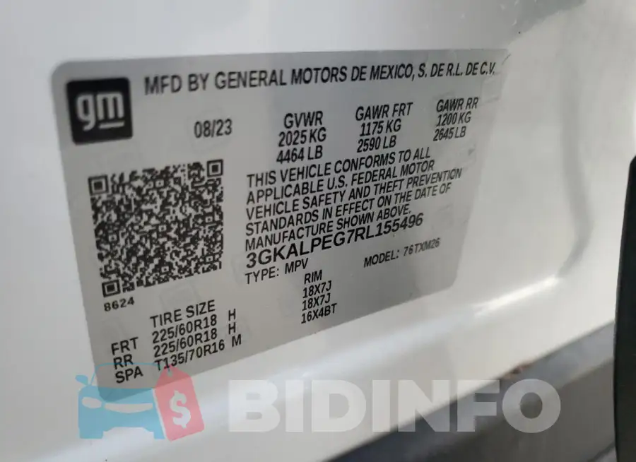 3GKALPEG7RL155496 Photo# 14