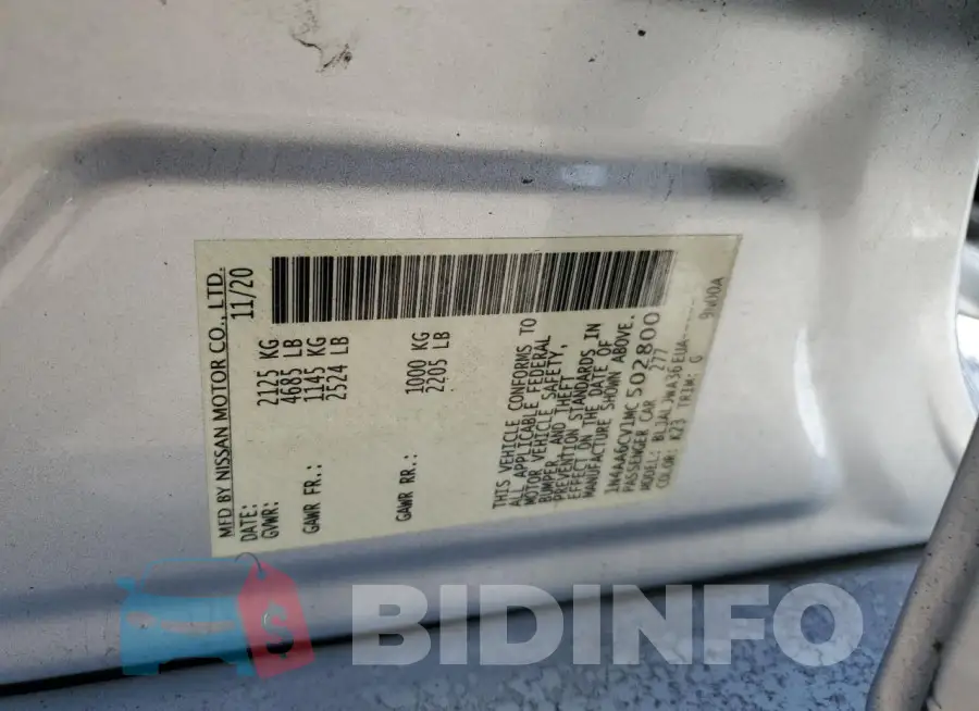 1N4AA6CV1MC502800 Photo# 12