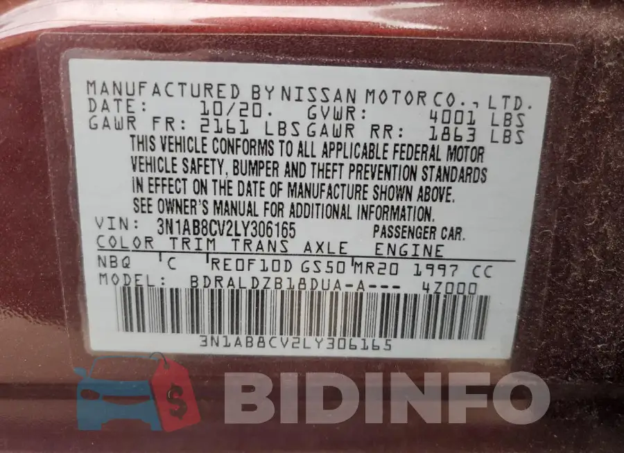 3N1AB8CV2LY306165 Photo# 12