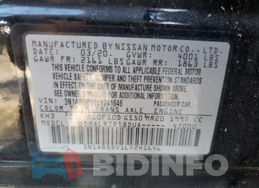 3N1AB8DV1LY241646 Photo# 12