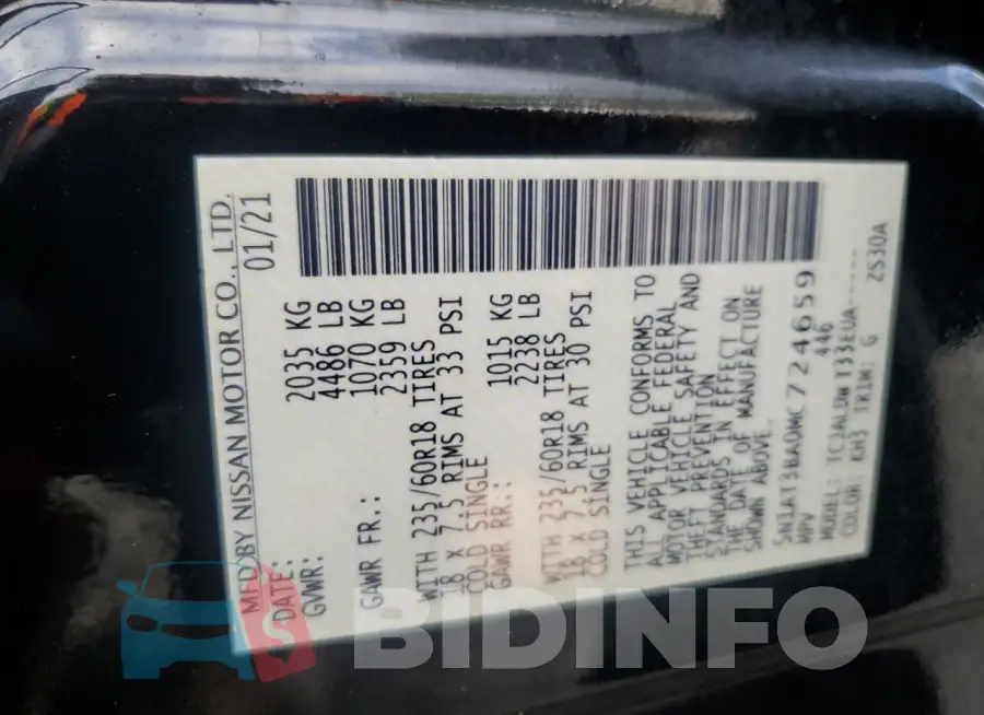 5N1AT3BA0MC724659 Photo# 14