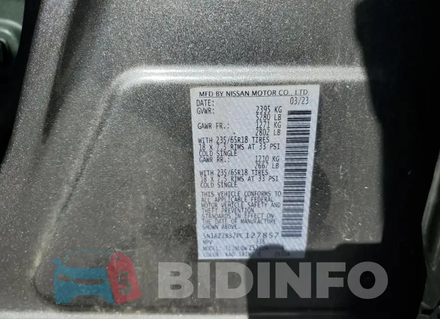 5N1AZ2BS2PC127857 Photo# 14