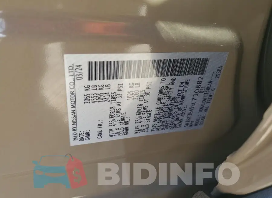 5N1BT3BA5RC710882 Photo# 13