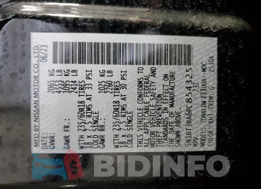 5N1BT3BA6PC854325 Photo# 14